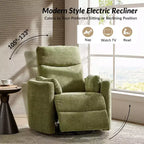 Poltrona reclinabile girevole elettrica Fermin|ARTFUL LIVING DESIGNS