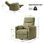 Poltrona reclinabile girevole elettrica Fermin|ARTFUL LIVING DESIGNS