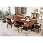 Tavolo da Pranzo per 6-8 Persone, Tavolo da Cucina Lungo Moderno da 160 cm con Ampio Piano e Robuste Gambe a Piedistallo, Tavolo per la Casa (Solo Tavolo)