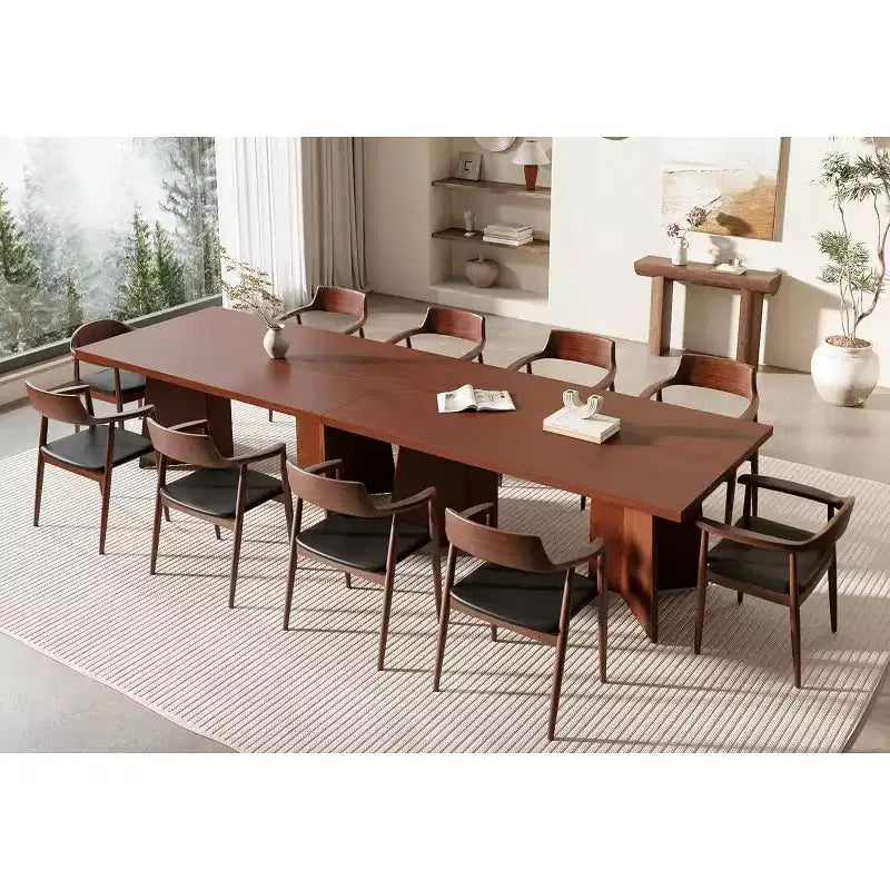 Tavolo da Pranzo per 6-8 Persone, Tavolo da Cucina Lungo Moderno da 160 cm con Ampio Piano e Robuste Gambe a Piedistallo, Tavolo per la Casa (Solo Tavolo)