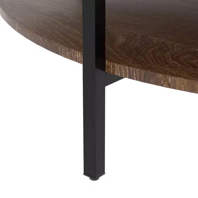 Tavolino da caffè Sorren Rustic di GDFStudio con piano sollevabile, contenitore nascosto e ripiano a due livelli
