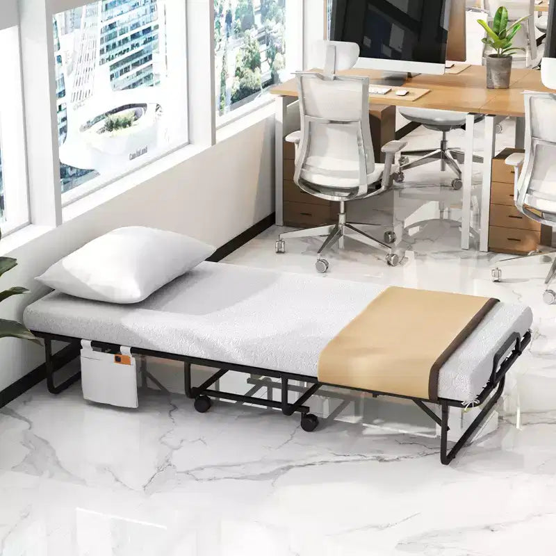 Costway Letto Pieghevole con Materasso 75 x 39, Letto a Scomparsa per Adulti Singolo con Materasso in Memory Foam e Cuscino