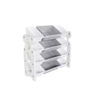 MAYEERTY Organizer portaoggetti per giocattoli per bambini, libreria a 2 ripiani 12 contenitori per giocattoli, sala giochi camera da letto camera dei bambini aula