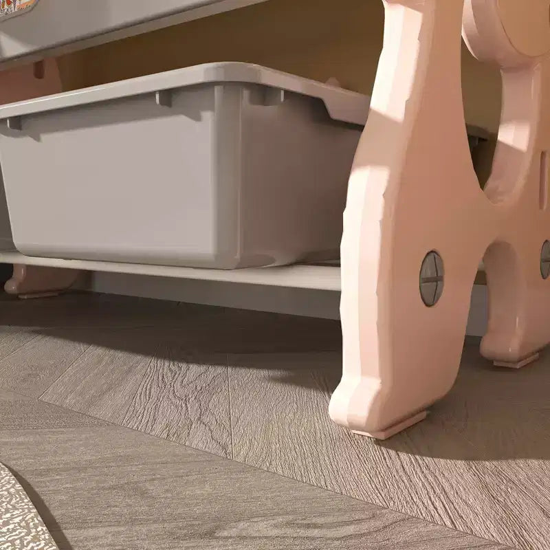 MAYEERTY Organizer portaoggetti per giocattoli per bambini, libreria a 2 ripiani 12 contenitori per giocattoli, sala giochi camera da letto camera dei bambini aula