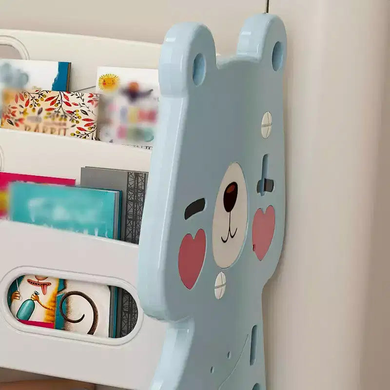 MAYEERTY Organizer portaoggetti per giocattoli per bambini, libreria a 2 ripiani 12 contenitori per giocattoli, sala giochi camera da letto camera dei bambini aula