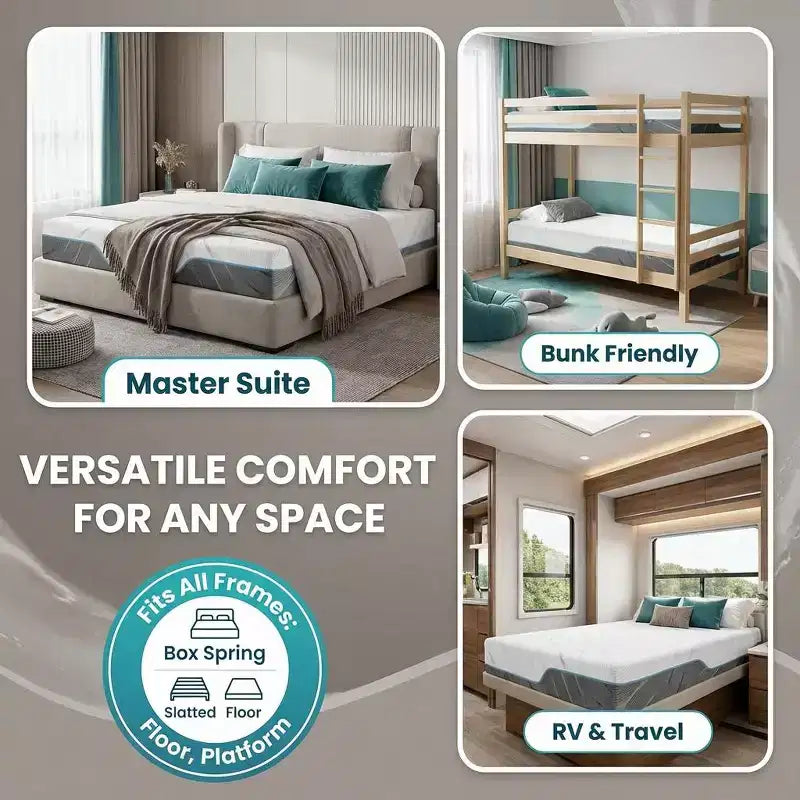 Dyonery Firm Materasso a doppia faccia ribaltabile a rigidità media-extra rigida, in memory foam, per il mal di schiena, certificato CertiPUR-US, senza fibra di vetro