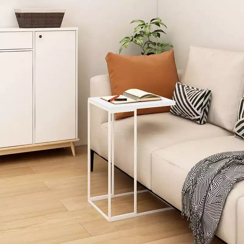 vidaXL Tavolino in Legno Ingegnerizzato e Ferro, Medio, con Rotelle