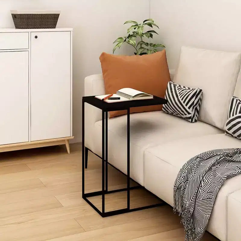 vidaXL Tavolino in Legno Ingegnerizzato e Ferro, Medio, con Rotelle