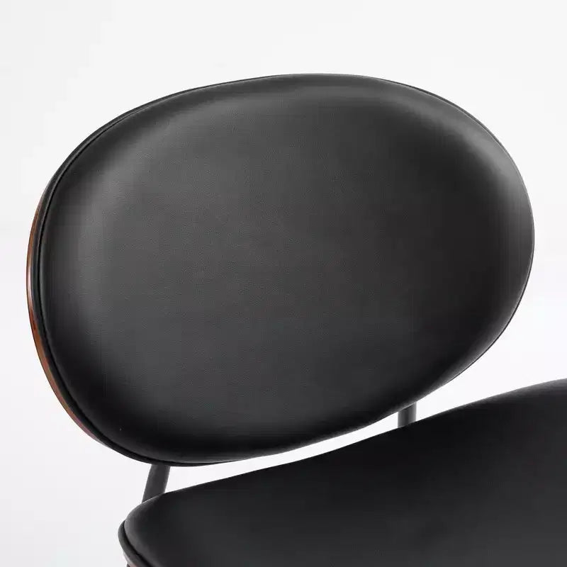 TUYOHW Elegante sedia da pranzo Shell, set da 1, sedia laterale in tessuto morbido con robuste gambe in metallo, sedia accentata moderna di metà secolo con schienale con finitura noce
