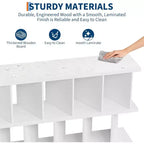 COZONY Scaffale Portaoggetti a 8 Cubi, Libreria a Cubi con 10 Pannelli Rimovibili per Soggiorno, Camera da Letto e Ufficio