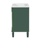 Mobile bagno da 60 cm con lavabo, armadietto da bagno con 2 ripiani, mobile da bagno in legno autoportante