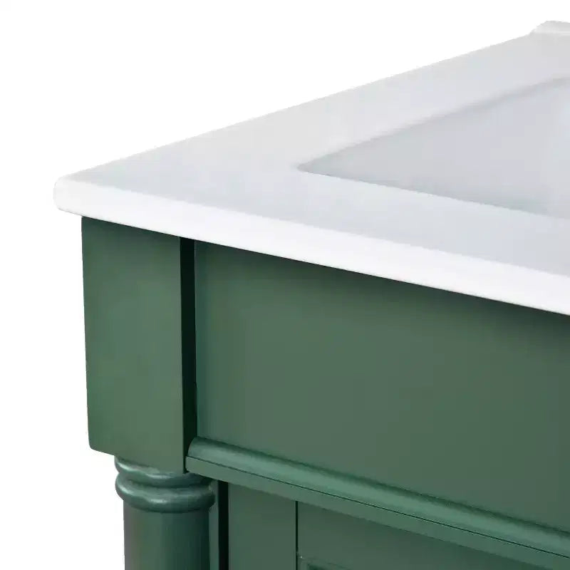 Mobile bagno da 60 cm con lavabo, armadietto da bagno con 2 ripiani, mobile da bagno in legno autoportante