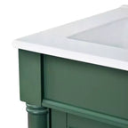 Mobile bagno da 60 cm con lavabo, armadietto da bagno con 2 ripiani, mobile da bagno in legno autoportante
