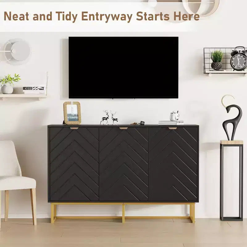 Mobile buffet, Armadietto contenitore con ripiani, Credenza in legno con consolle per organizzazione, Cucina, Sala da pranzo, Salotto, Ingresso