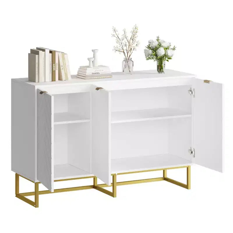 Mobile buffet, Armadietto contenitore con ripiani, Credenza in legno con consolle per organizzazione, Cucina, Sala da pranzo, Salotto, Ingresso