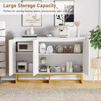 Mobile buffet, Armadietto contenitore con ripiani, Credenza in legno con consolle per organizzazione, Cucina, Sala da pranzo, Salotto, Ingresso