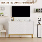 Mobile buffet, Armadietto contenitore con ripiani, Credenza in legno con consolle per organizzazione, Cucina, Sala da pranzo, Salotto, Ingresso
