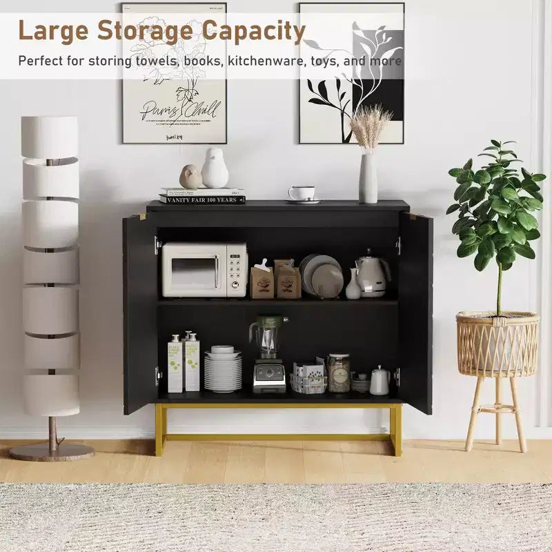 Mobile buffet, Armadietto contenitore con ripiani, Credenza in legno con consolle per organizzazione, Cucina, Sala da pranzo, Salotto, Ingresso