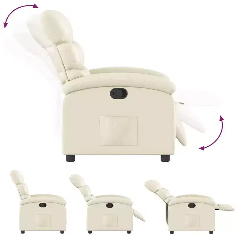 vidaXL Poltrona reclinabile, regolabile, per Home Theater, in similpelle