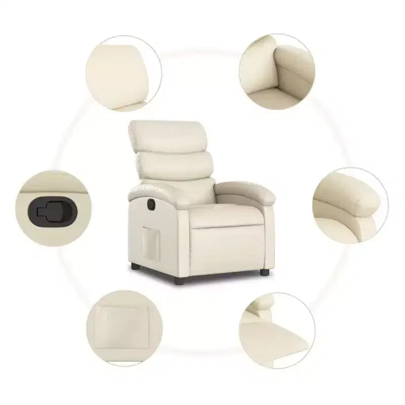 vidaXL Poltrona reclinabile, regolabile, per Home Theater, in similpelle