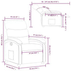 vidaXL Poltrona reclinabile, regolabile, per Home Theater, in similpelle