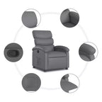vidaXL Poltrona reclinabile, regolabile, per Home Theater, in similpelle