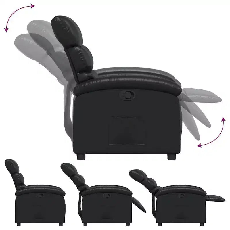 vidaXL Poltrona reclinabile, regolabile, per Home Theater, in similpelle