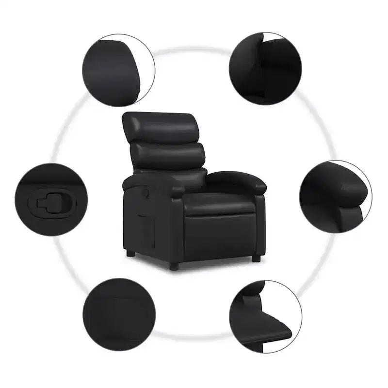 vidaXL Poltrona reclinabile, regolabile, per Home Theater, in similpelle