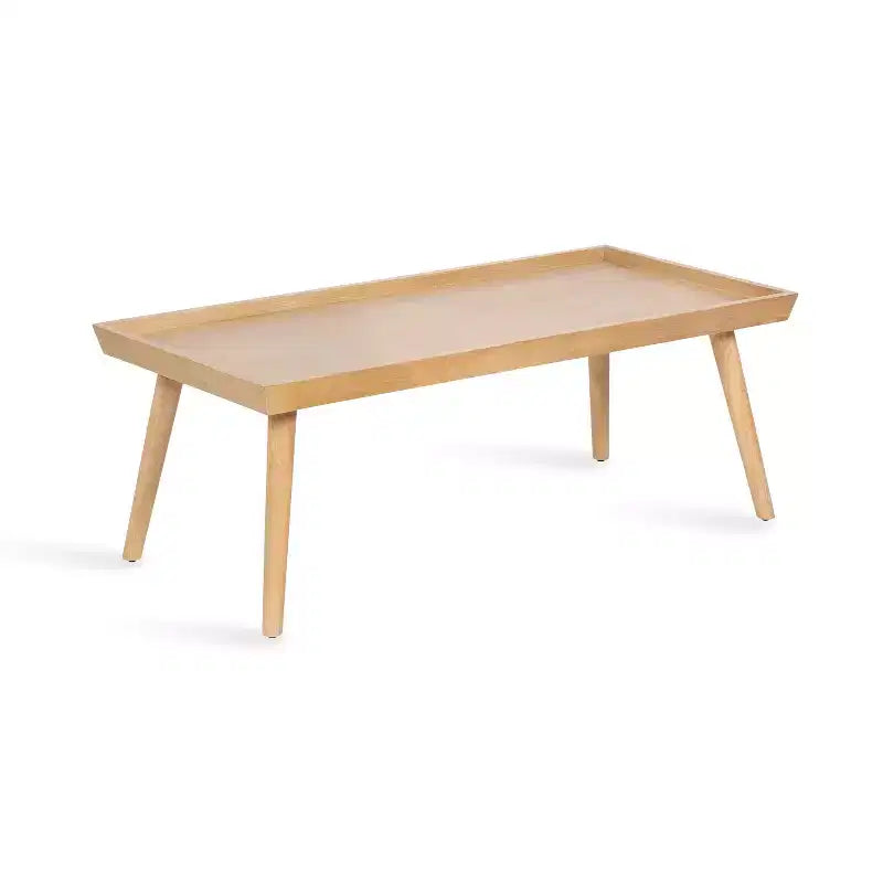 Kate and Laurel Eastmont Rectangle Wood Coffee Table, 46x22x17, Natural