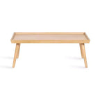 Tavolino rettangolare in legno Kate and Laurel Eastmont, 46x22x17, Naturale