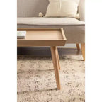 Tavolino rettangolare in legno Kate and Laurel Eastmont, 46x22x17, Naturale