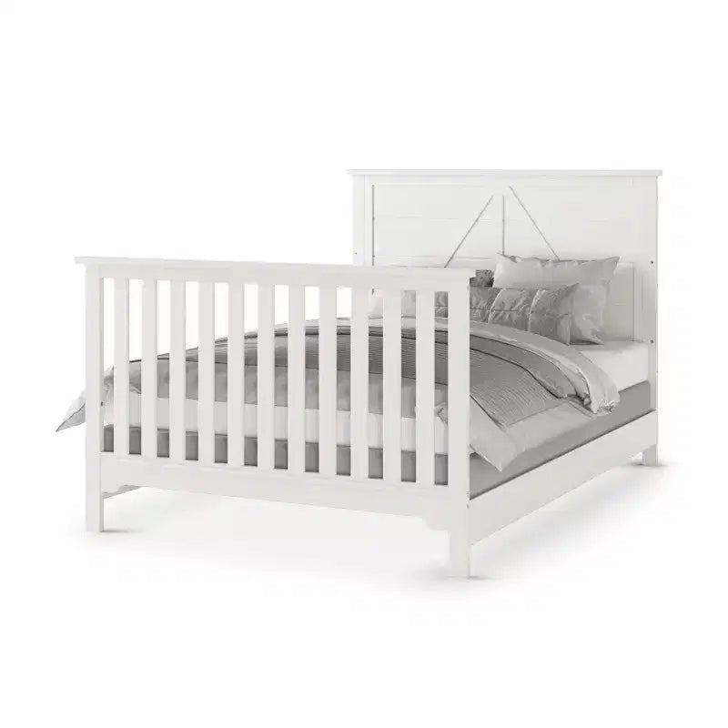 Culla trasformabile 4-in-1 Child Craft Woodland, si converte in lettino da giorno, lettino per bambini, letto a una piazza e mezza, 3 posizioni materasso, finitura sicura per neonati