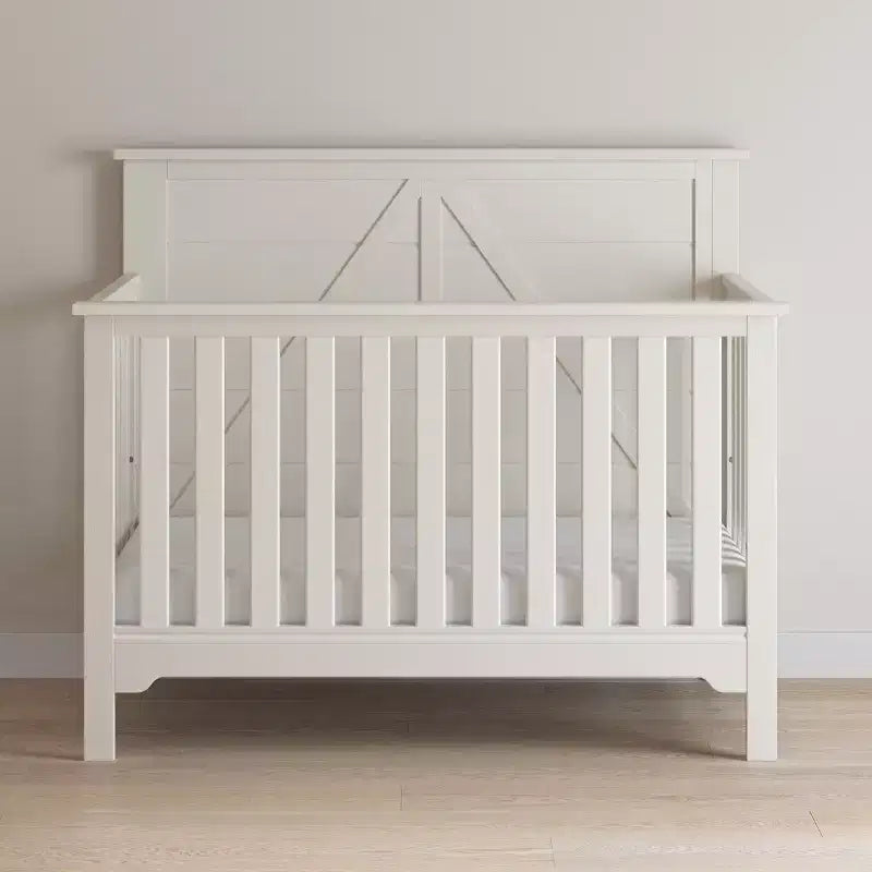 Culla trasformabile 4-in-1 Child Craft Woodland, si converte in lettino da giorno, lettino per bambini, letto a una piazza e mezza, 3 posizioni materasso, finitura sicura per neonati