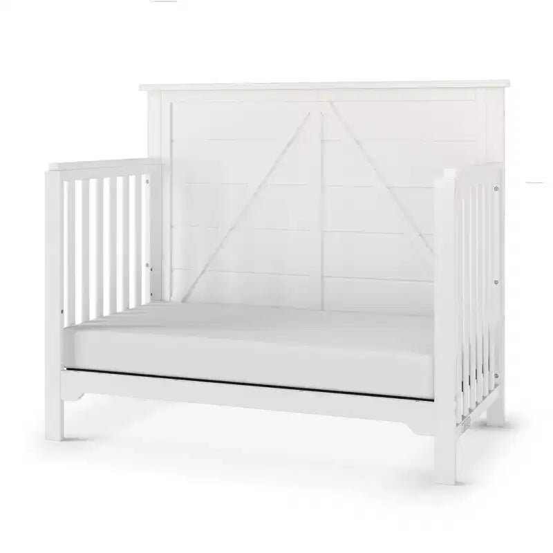 Culla trasformabile 4-in-1 Child Craft Woodland, si converte in lettino da giorno, lettino per bambini, letto a una piazza e mezza, 3 posizioni materasso, finitura sicura per neonati