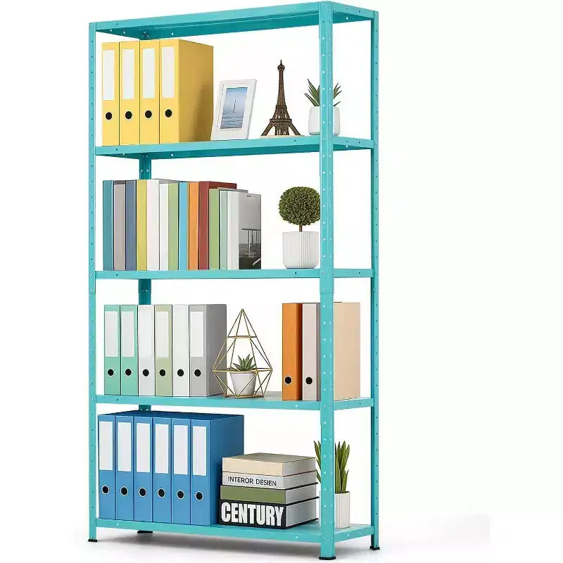Scaffale a 5 ripiani, scaffali portaoggetti, librerie in metallo per riporre oggetti, scaffali da garage regolabili, scaffale portaoggetti resistente, ripiano dispensa, scaffale da cucina