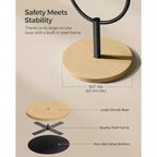 Specchio a figura intera, design 3 in 1 pluripremiato. In rovere beige e nero inchiostro per l'arredamento del soggiorno e della camera da letto