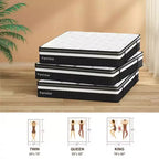 Svuotamento materassi, materasso queen size da 14 pollici in offerta, materasso in memory foam, rigidità media, fresco e con molle insacchettate certificato CertiPUR-US