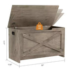 Panca contenitore in legno con cerniera di sicurezza e seduta multiuso, grande scarpiera, multifunzionale, per ingresso, soggiorno, camera da letto