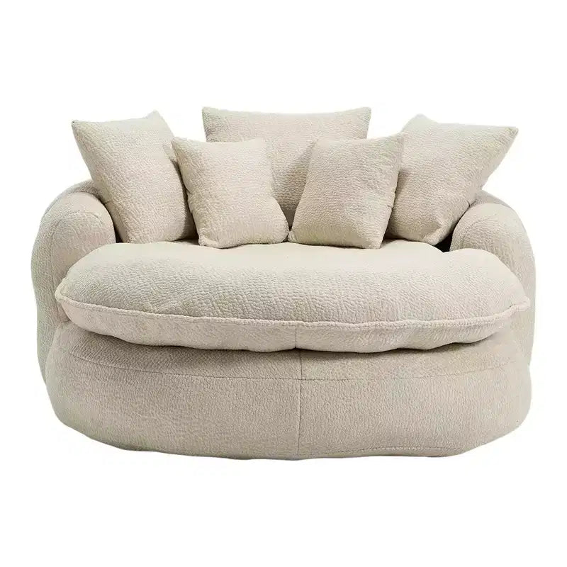 Divano Okak Bean Bag con 5 Cuscini, Grandi Divani Pouf per Adulti/Bambini, Sedia Gigante da Pavimento con Schienale Avvolgente per Salotto