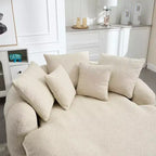 Divano Okak Bean Bag con 5 Cuscini, Grandi Divani Pouf per Adulti/Bambini, Sedia Gigante da Pavimento con Schienale Avvolgente per Salotto