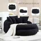 Divano Okak Bean Bag con 5 Cuscini, Grandi Divani Pouf per Adulti/Bambini, Sedia Gigante da Pavimento con Schienale Avvolgente per Salotto
