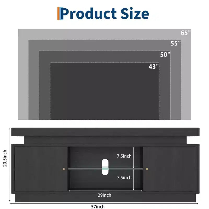 Mobile TV Moderno per TV fino a 65 pollici, Porta TV da 63'' in Legno con Mobiletti Contenitori, Consolle Multimediale per Soggiorno e Camera da Letto