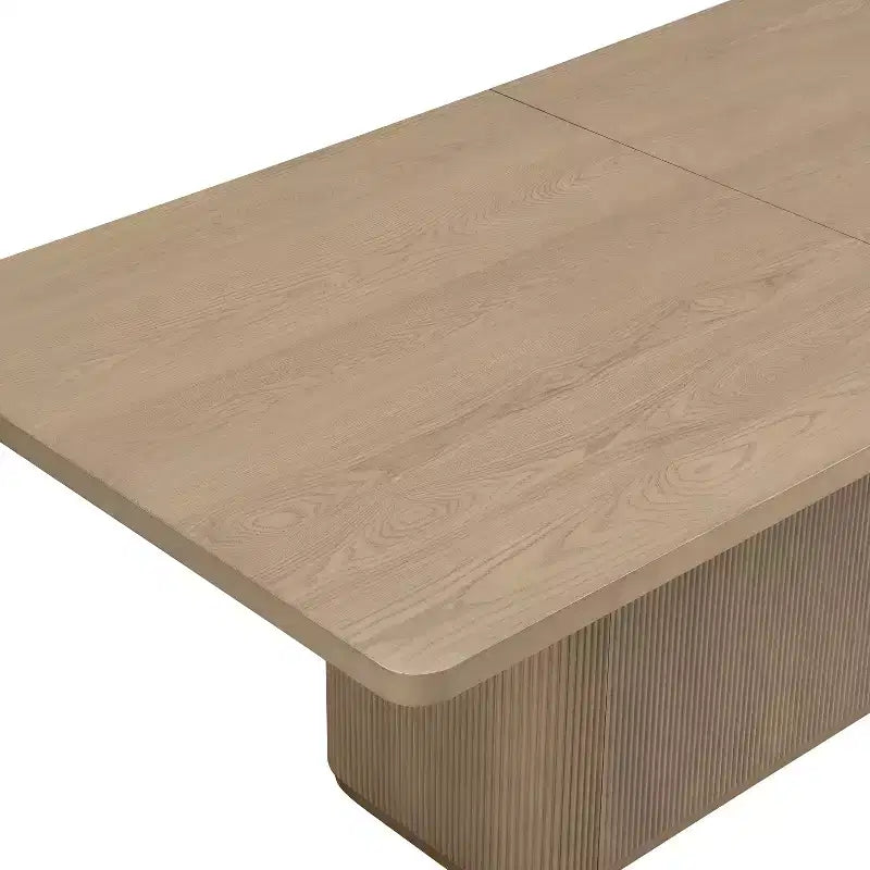 Christopher Knight Home Tessa Tavolo da pranzo moderno rettangolare 8 posti 84" oversize con base a piedistallo