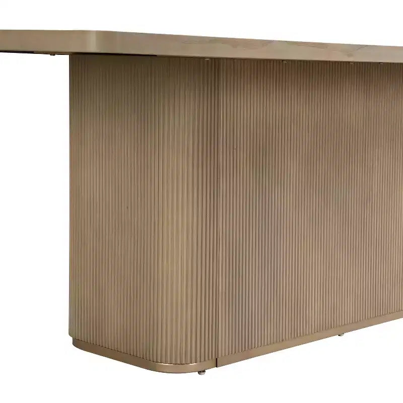 Christopher Knight Home Tessa Tavolo da pranzo moderno rettangolare 8 posti 84" oversize con base a piedistallo