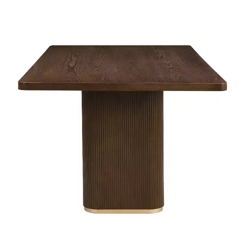 Christopher Knight Home Tessa Tavolo da pranzo moderno rettangolare 8 posti 84" oversize con base a piedistallo