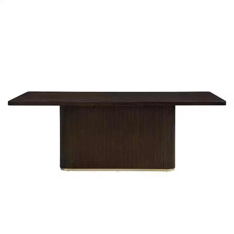 Christopher Knight Home Tessa Tavolo da pranzo moderno rettangolare 8 posti 84" oversize con base a piedistallo