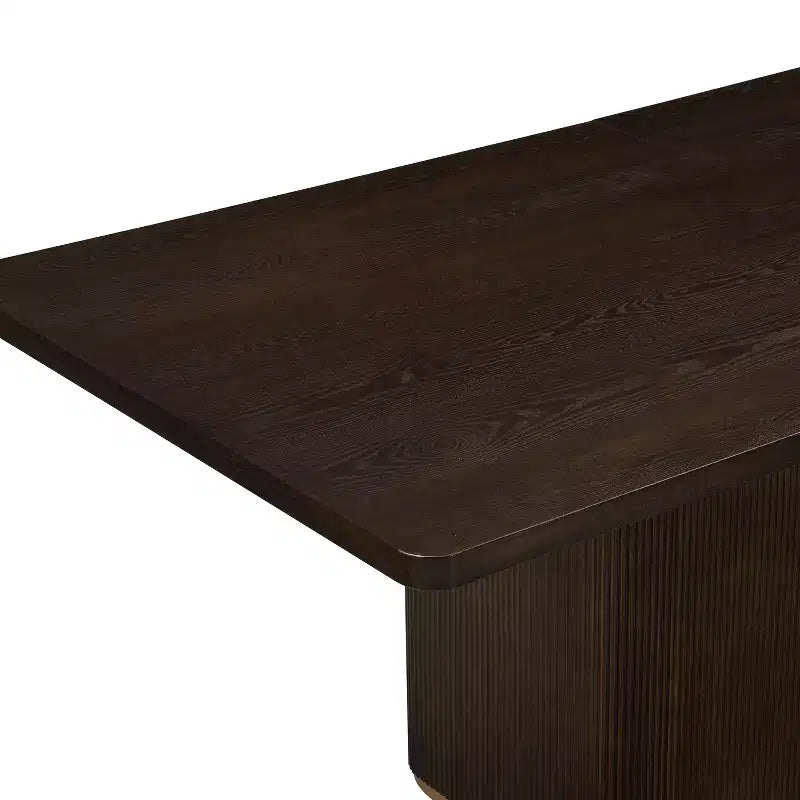 Christopher Knight Home Tessa Tavolo da pranzo moderno rettangolare 8 posti 84" oversize con base a piedistallo