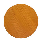 Tavolino rotondo in rattan con gambe in legno massiccio, tavolino d'appoggio da 15,7" - ModernLuxe