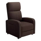 Linen Fabric Manual Recliner Chair, with High Backrest, Thick Cushion, Adjustable Push Back, Lazy Lounge Chair for Living Room, Home Theater, Bedroom