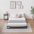 Piattaforma in metallo, telaio letto queen-size, senza molle, facile montaggio con robusto supporto in lamiera d'acciaio